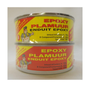 WILSOR EPOXY FIJNPLAMUUR WIT SET - 400GR
